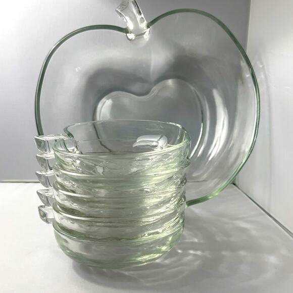 Hazel Atlas Orchard Midcentury Large Apple 9" Salad Serving Bowl - Picture 4 of 4